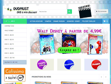 Tablet Screenshot of dvdmust.com